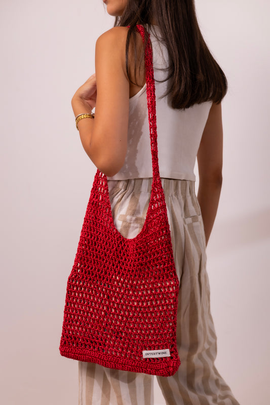 The Beach Bag Sac-Strawberry Pink