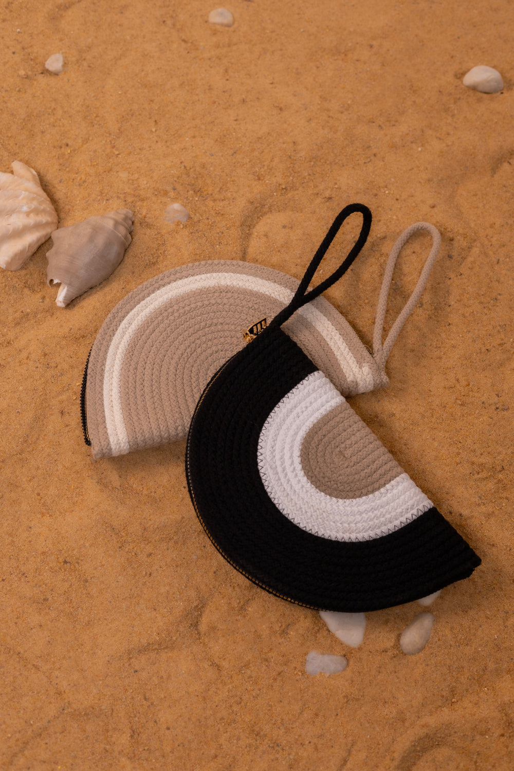 Intertwine Arc Clutch-White Sand